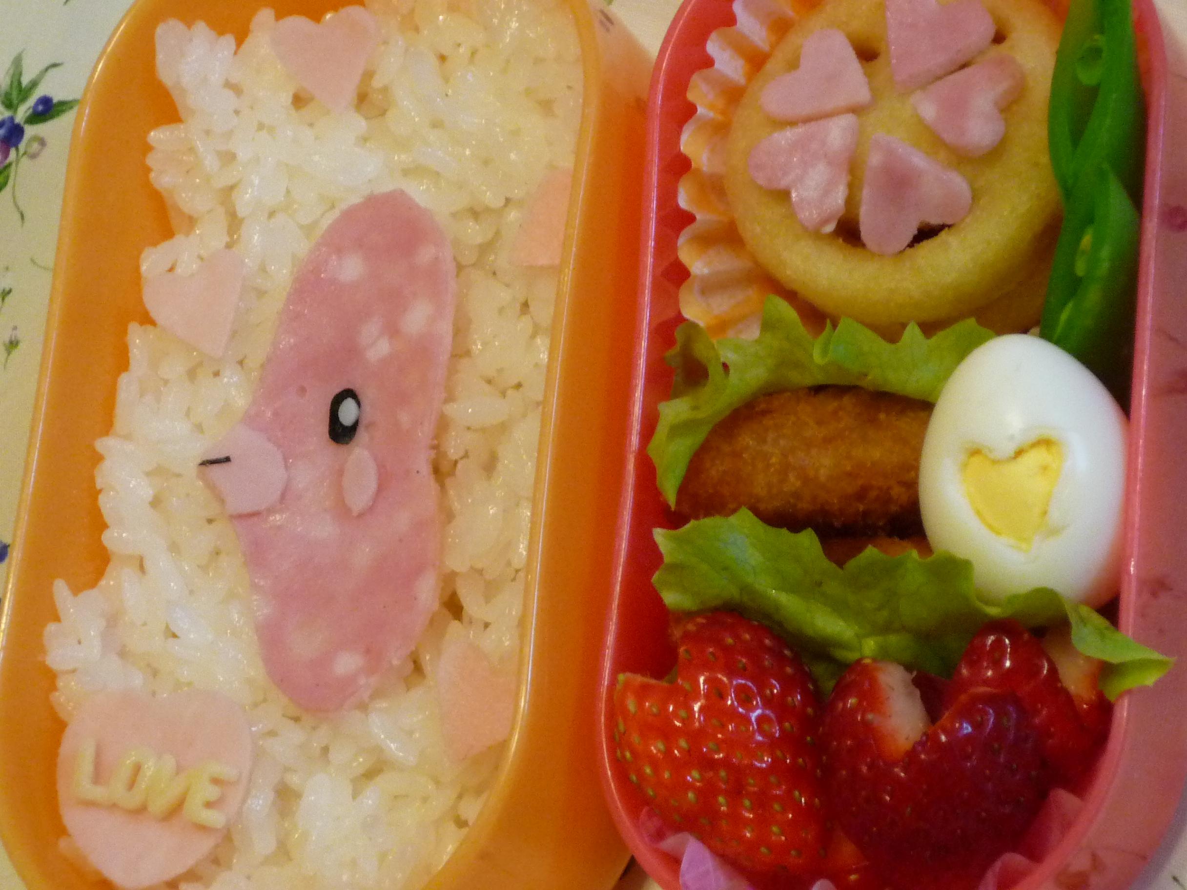 ラブカスのバレンタイン弁当 キャラ弁 Minnei S Diary