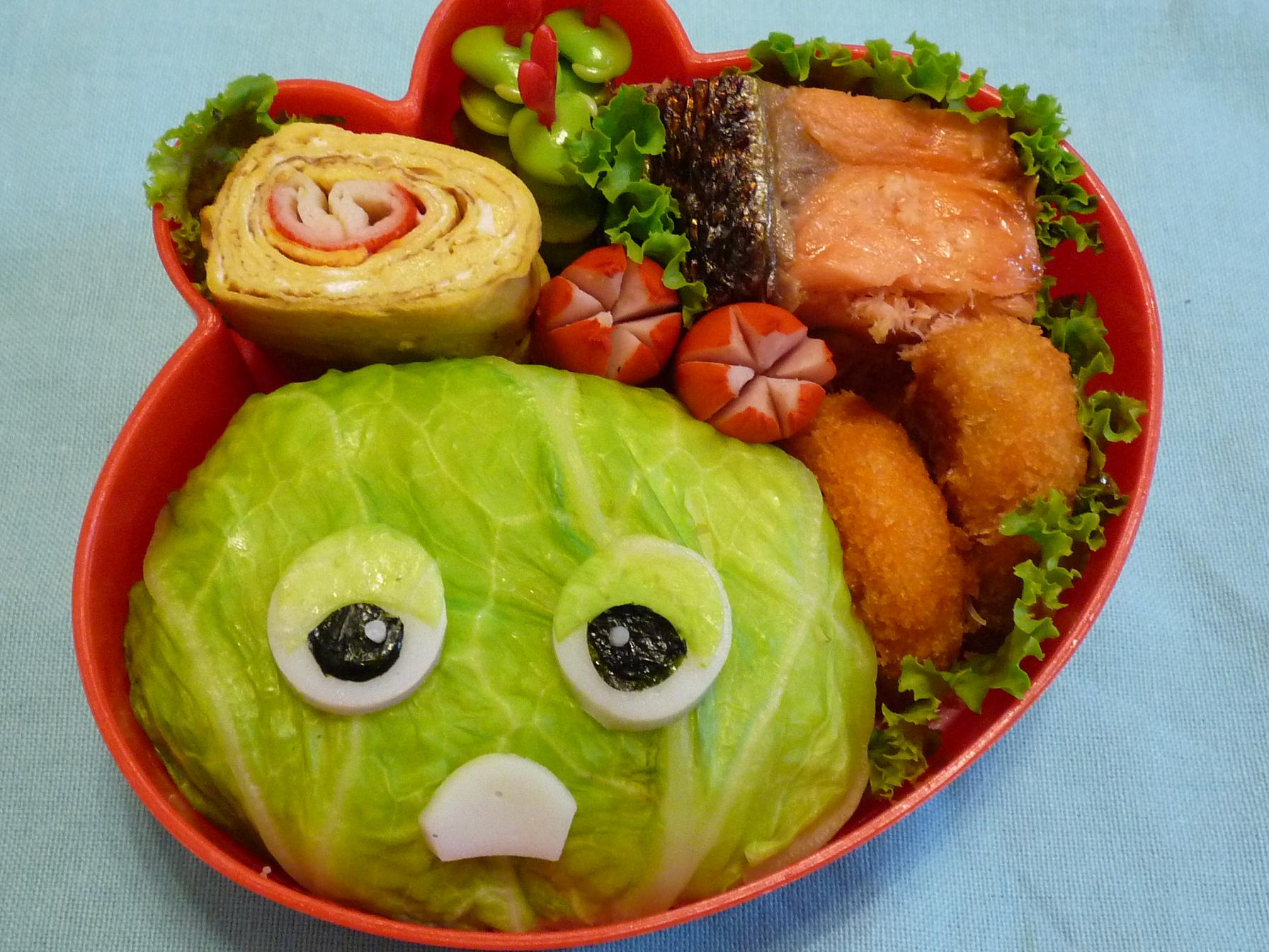 ガチャピン弁当 キャラ弁 Minnei S Diary