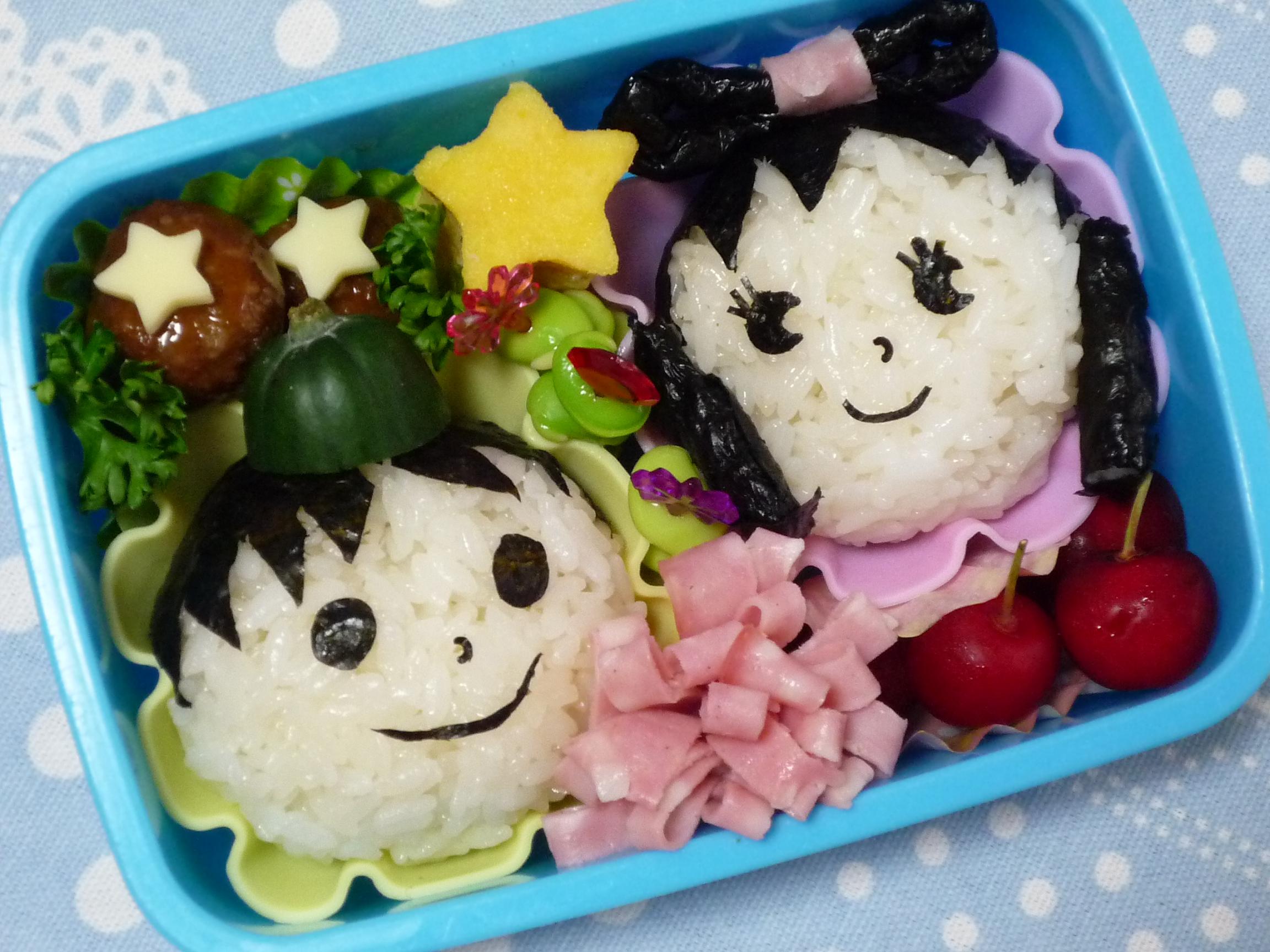 七夕弁当 キャラ弁 ミニーのキャラ弁日記