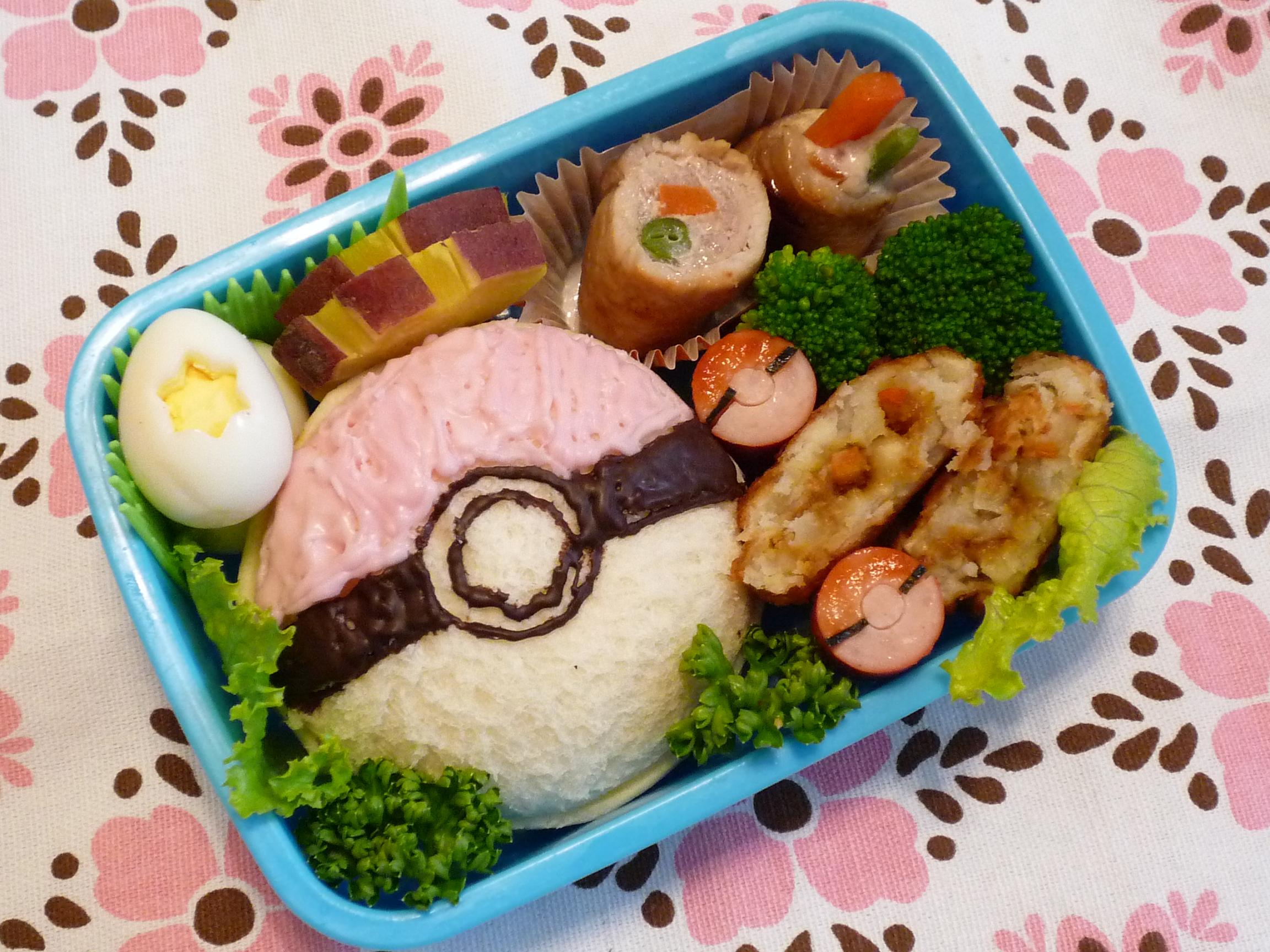 モンスターボールのランチパックサンド キャラ弁 Minnei S Diary