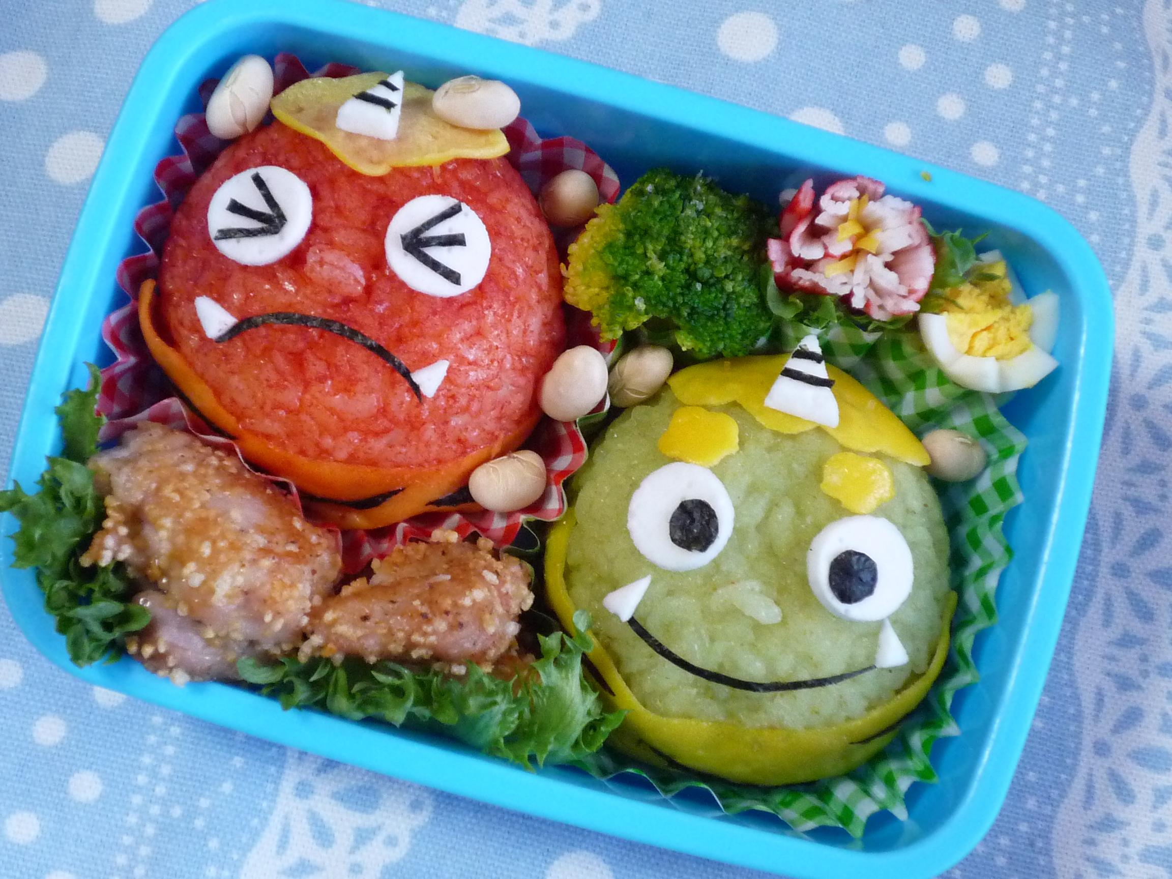 節分 オニさん弁当 キャラ弁 Minnei S Diary