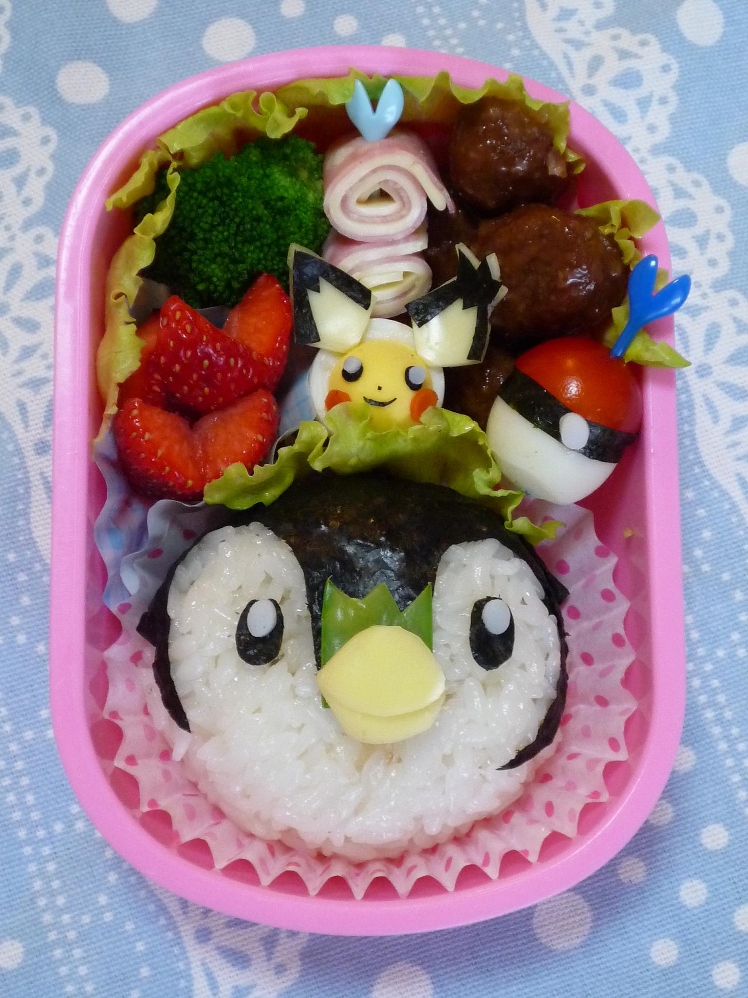 ポッチャマ弁当 キャラ弁 Minnei S Diary