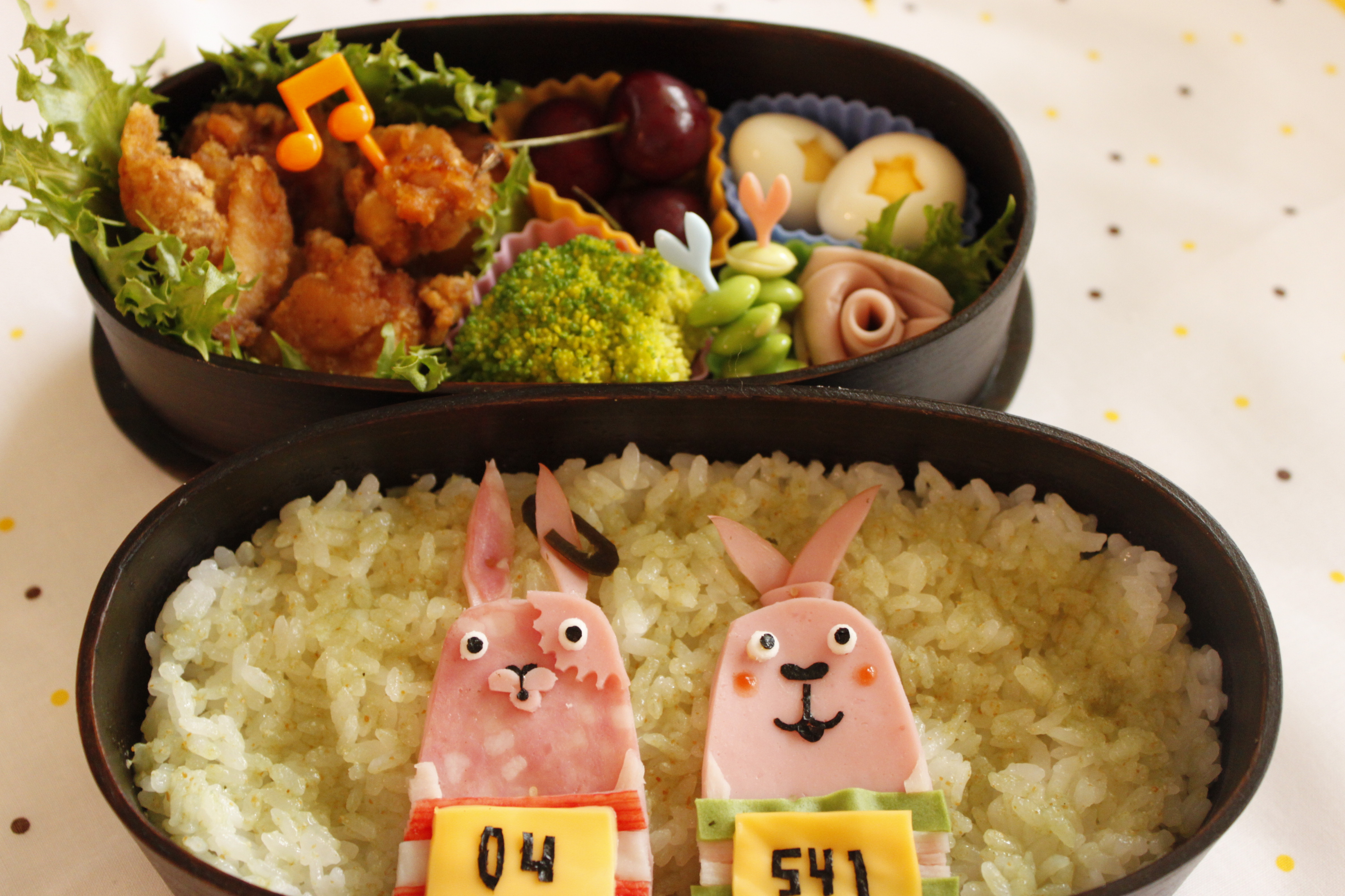 ウサビッチのお弁当（キャラ弁）: ミニーのキャラ弁日記